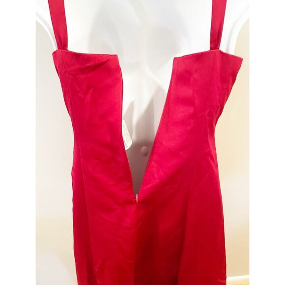 David’s Bridal Junior Bridesmaid Dress in Red Apple Style JB1509 Size 12 - Picture 10 of 12